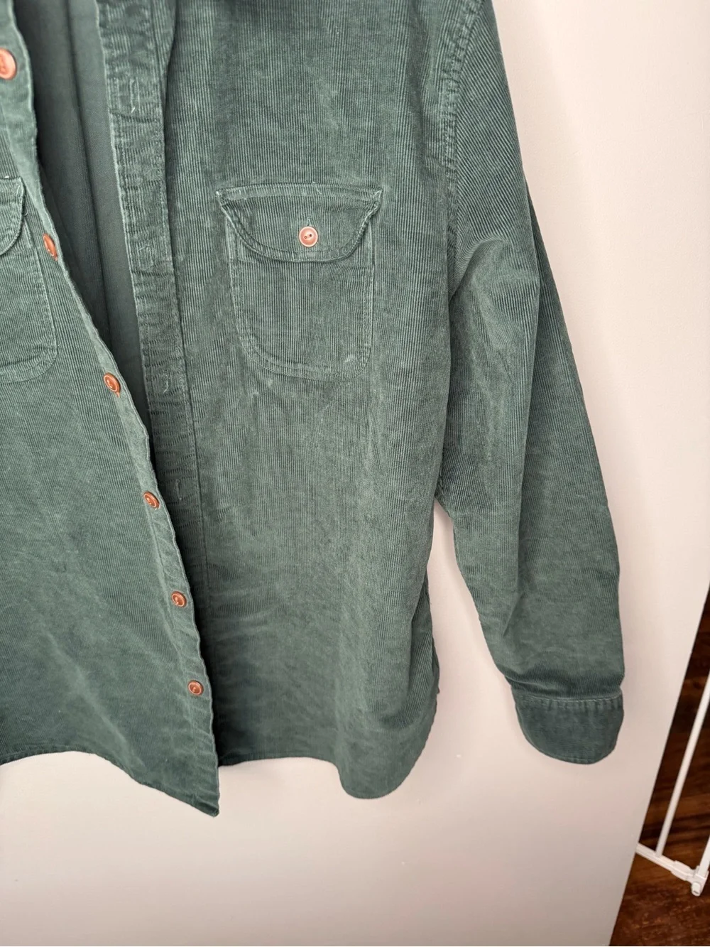 J. Crew Corduroy Work Shirt Spruce Green
